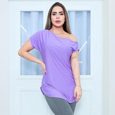 Imagem de Blusa Fitness Feminina Dry Fit Ombro Só Seca Rápido para Academia e Ex