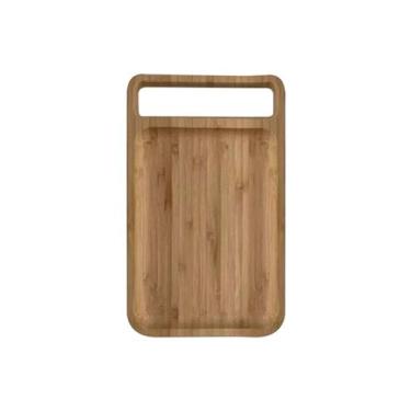 Imagem de Bandeja Retangular Em Bambu 25cm - Oikos, U, NATURAL