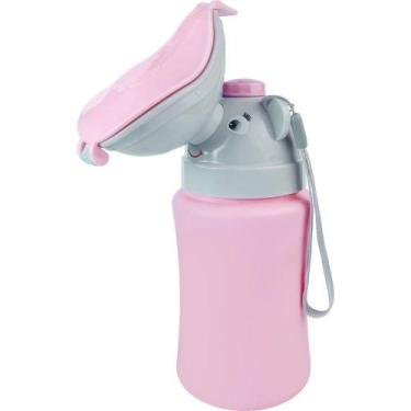 Imagem de Mictório Portátil Infantil Antivazamento P/ Viagem Buba Rosa
