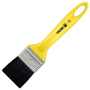 Imagem de Pincel Trincha Pintura Tigre Media 519 2 Polegadas Preta Esmalte Sinté