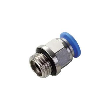Imagem de Conexão Rápida Reta Macho 06 X 3/8 Bsp - Brasil Eletropneumática, Rápi