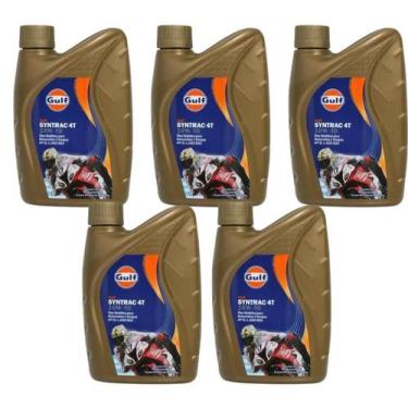 Imagem de 5 LITROS Oleo Motor Moto Gulf Syntrac 4t 10w40 Api Sl / Jaso Ma2