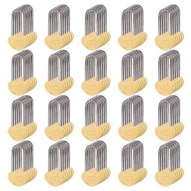 Imagem de VeYocilk 100 peças, cadeado de coração com cadeado de 9 cm, 50 mm, sem chave, para amantes de casamento, dia dos namorados, aniversário de casamento, viagem (sem chave)