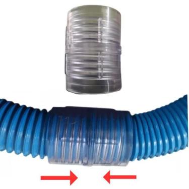 Imagem de Emenda Para Mangueira De Piscina D. 38mm 1.1/2 - AZUL FLEX