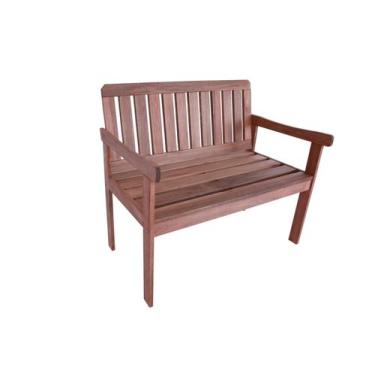 Imagem de Banco de madeira maciça Namoradeira para jardim - ALF Móveis