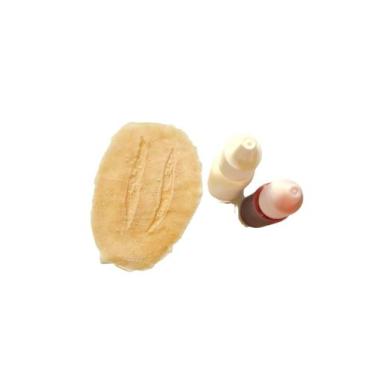 Imagem de Prótese Ferida de látex c/ 2 cortes + látex + sangue falso - Lynx