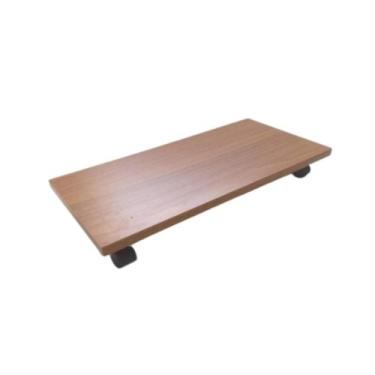 Imagem de Suporte de CPU em MDF com Rodinhas Praticidade e Mobilidade, Cores Bra