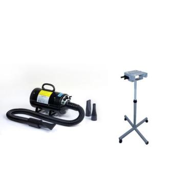 Imagem de Kit Secador Soprador Pet Animais Onixpet Mais Suporte Móvel 127V