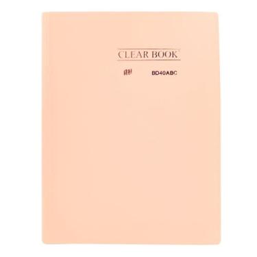 Imagem de Pasta Cátalogo A4 com 40 Sacos Envelopes Yes Tons Pastéis, Bege