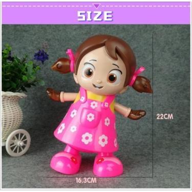 Imagem de Boneca Canta Dança E Acende Luz Vestido Rosa - toys king