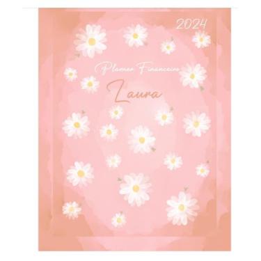 Imagem de Planner financeiro capa margarida - coral 3 - Produto Artesanal
