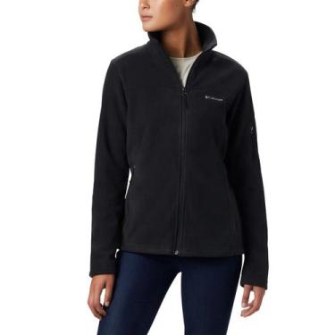 Imagem de Jaqueta Fleece Columbia Feminina Fast Trek II Gola Alta Preta, PP, Pre