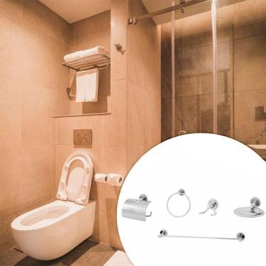 Imagem de JG 5pçs DE ACESSORIOS PARA BANHEIRO PEQUENO JR COM NFE - CREATORE META