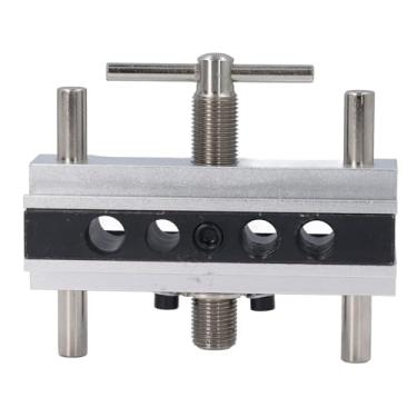 Imagem de Kit de Gabarito de Cavilha Autocentrante, 6 Buchas Substituíveis para Furos Retos, Guia de Perfuração de Largura Ajustável, Gabaritos Acessórios para Ferramentas Elétricas (SILVER)