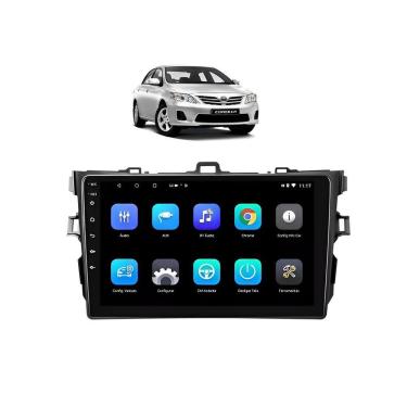Imagem de Kit Multimídia Corolla 2009 / 2014 Android 9 Pol 2/32Gb Carplay Gps WiFi Rádio Bt - Vision 8990CP