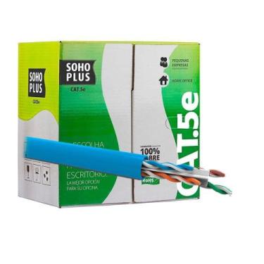 Imagem de Cabo de Rede Furukawa, CAT.5e, 305m, Azul - 23200099