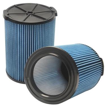 Imagem de Pacote com 2 filtros de substituição VF5000 para Ridgid Shop Vac 5-20 galões, filtro de vácuo molhado/seco plissado de 3 camadas compatível com WD1450 WD0970 WD1270 WD09700 WD06700 WD1680 WD1851 WD168
