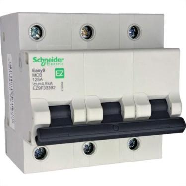 Imagem de Disjuntor Schneider ''Din'' Tripolar 125A. C
