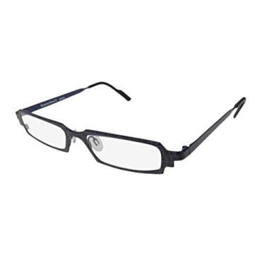 Imagem de Óculos femininos femininos e femininos Harry Lary's Tequily com aro completo estilo slim e leve/óculos de sol, Indigo / Black Pattern, 48-0-0