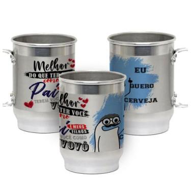 Imagem de Caneca de Chopp de Alumínio 600ML Personalizado Flork Paizão - Present