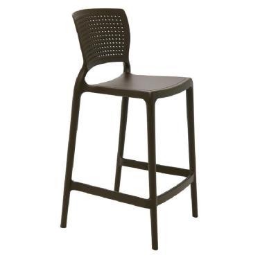 Imagem de Cadeira Safira Summa Alta Polipropileno Marrom Tramontina