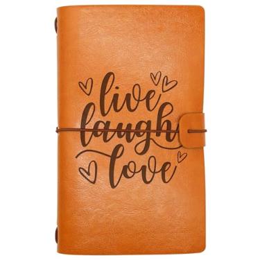 Imagem de ZVMIS Best Friends Giftt-Memory Record-Live Laugh Love Travel Lover Gift Camping Lover Gift Gift Gift Birthday Gift Christmas Gift Graduation Gift Retirement Gift Refild, Travel Photo Diary, Brown