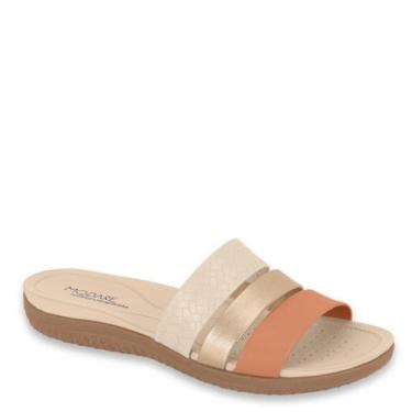 Imagem de Tamanco Feminino Tiras Conforto Anatômico Modare 7125.200, Creme, Cora