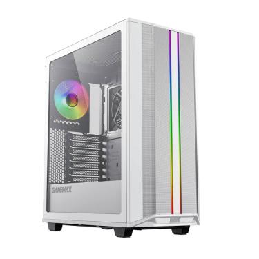 Imagem de Gabinete Gamer Branco Gamemax Precision 1 Fan
