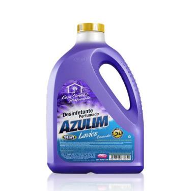 Imagem de Desinfetante Lavics Azulim 5 Litros para ralos, lixeiras e superfícies