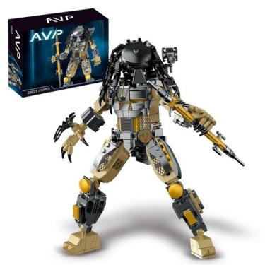 Imagem de Kit de construção Xenomorph Horror Action Figure 558 unidades com Lego