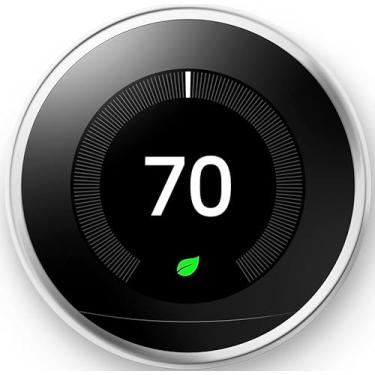 Imagem de Google Nest Learning Thermostat - 3ª Geração - Termostato Inteligente Programável Para Casa - Compatível Com Alexa (Aço Polido)