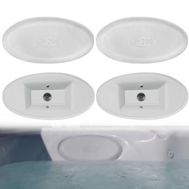 Imagem de Bonbo Pacote com 4 almofadas de spa cinza oval 2472-828 para jacuzzi 2008-atual série J-200, inclui J-230 J-235 J-245 J-270 J-275 J-280