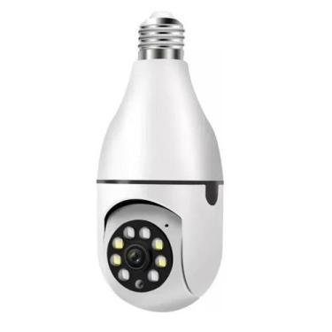 Imagem de Câmera Lâmpada Segurança Visão Noturna Wifi Ip Icsee 8177hj - Camera