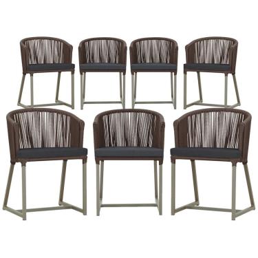 Imagem de 6 Cadeiras de Jantar Área Noronha em Alumínio