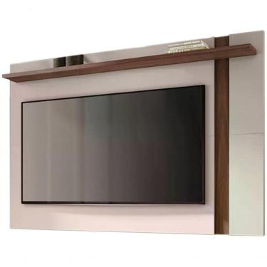 Imagem de Painel Extensivel Tv 70" Leme Off White Nogueira
