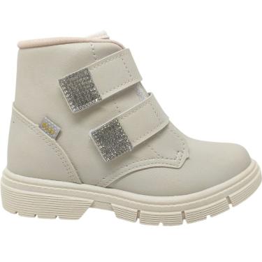 Imagem de Bota Coturno Infantil Menina Casual Dia a Dia Passeio Escola com Strass Conforto Kidy 084-0109