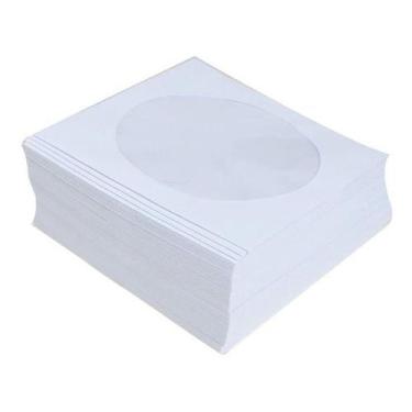 Imagem de 1000 Envelopes para CD ou DVD Branco com Visor Transparente - Levox