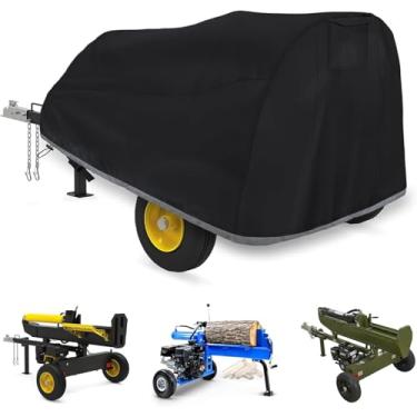 Imagem de Le maple bleu Capa Para Divisor De Toras À Prova D'Água Em Tecido Oxford 900D, 233 Cm X 124 Cm, 107 Adequada Divisores A Gás Ou Elétricos 15 45 Toneladas, Madeira Resistente Às Intempéries (Preto, T