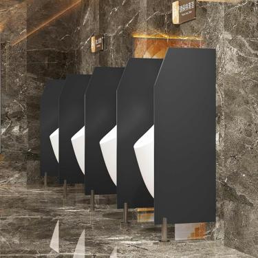 Imagem de Conselho de mictório do urinol, Urinals Particion com acessórios de aço inoxidável, tela de urinol, divisória de parede Partição do banheiro público, tela de privacidade de mictório para esc