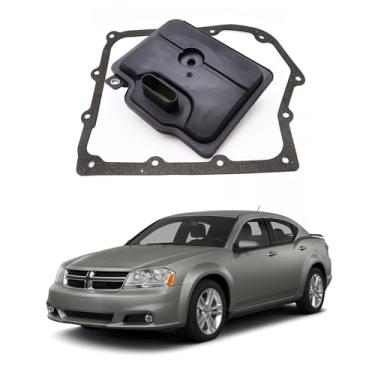 Imagem de TRANSPEED Filtro de óleo de transmissão automática 62TE 168018555AA 05078555AA e junta de cárter de óleo para Dodge Chrysler Ram 2008-2016