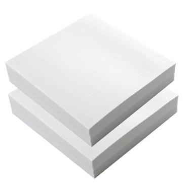 Imagem de Estabilizador de bordado, 400 peças de 20,32 cm x 20,32 cm para bordado com estabilidade bilateral e tamanho pequeno, folhas pré-cortadas para uso doméstico e comercial, serve para argolas de 4 x 4 e