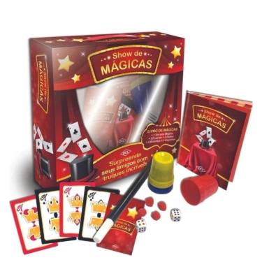 Imagem de Kit De Mágica Conjunto De Cartas Dados Truques Incriveis Magias Misteriosas