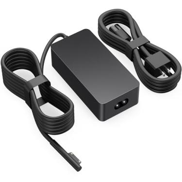 Imagem de SOURNOVA Carregador Surface Book 2 De 102 W, Para Microsoft Laptop Studio, 3, 4 E 5, Windows Pro/Go, Carregamento Rápido, Cabo Super Longo 2,7 M Com Plugue Magnético Led