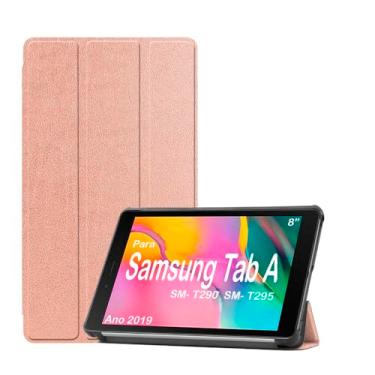 Imagem de Capa Smart Case Para Tablet Samsung Galaxy Tab A8 8.0" Sm-T290 / Sm-T295 Ano 2019 Premium - Alamo (ROSE)