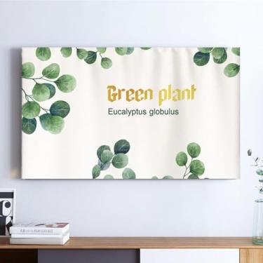 Imagem de Capa antiestática de microfibra macia para televisão, 82-80 polegadas, com fundo antiderrapante para TV LCD LED de tela plana, fácil de limpar e armazenar, planta3||65 polegadas