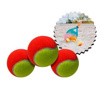 Imagem de Kit 3 Bolinhas De Beach Tennis Pets E Jogos - Napi