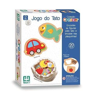 Imagem de Brinquedo Educativo Jogo Do Tato Em Madeira 20Pcs - NIG BRINQUEDOS