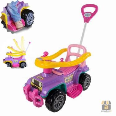 Imagem de Carrinho de Passeio Infantil com Haste Guia e Anel de Proteção para Me