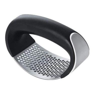 Imagem de Espremedor Amassador Triturador De Alho Inox Manual Cozinha - M&C