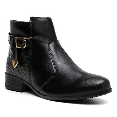 Imagem de Bota Feminina Via Nautic Feminino Moderno Macia e Confortável VL015 Preto Tamanho:33